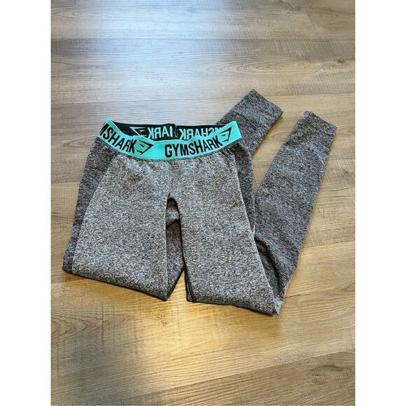 Gymshark Dry Women’s Small Grey High Waist Athletic Compression Leggings Pants - Picture 2 of 8